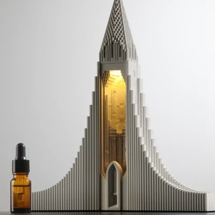 Hallgrimskirkja Concrete Aroma Lamp - view 1