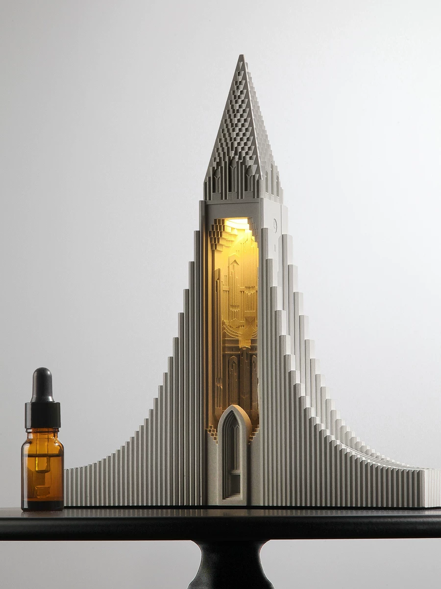Hallgrimskirkja Concrete Aroma Lamp - view 1