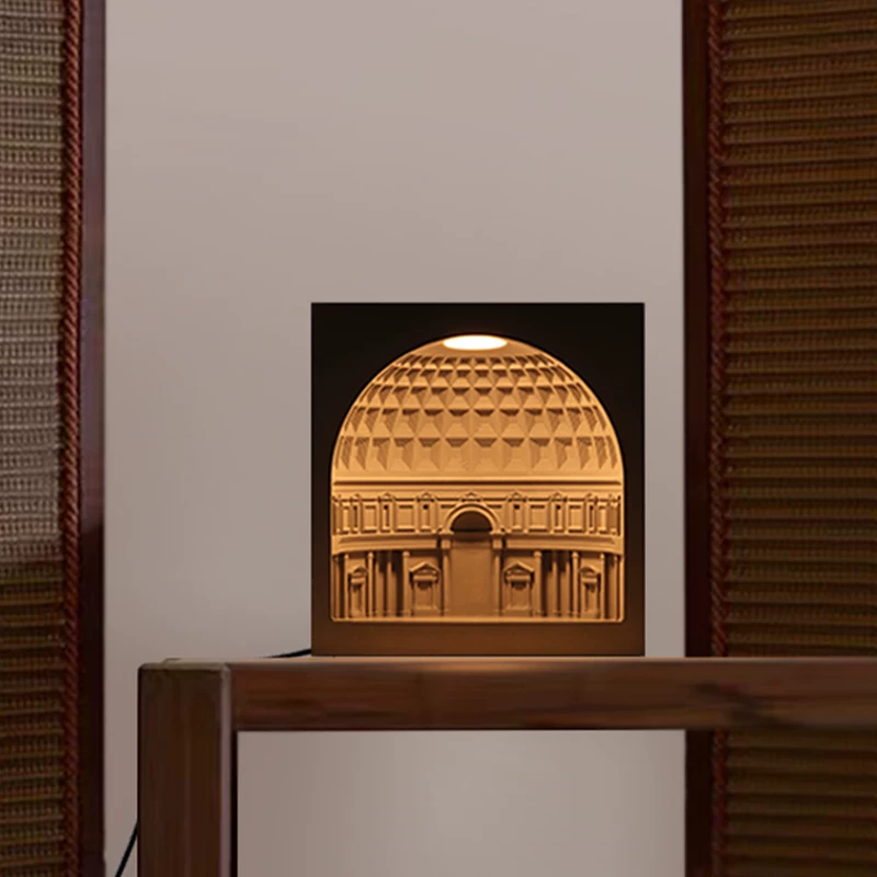 Pantheon Concrete Architectural Night Light - view 2