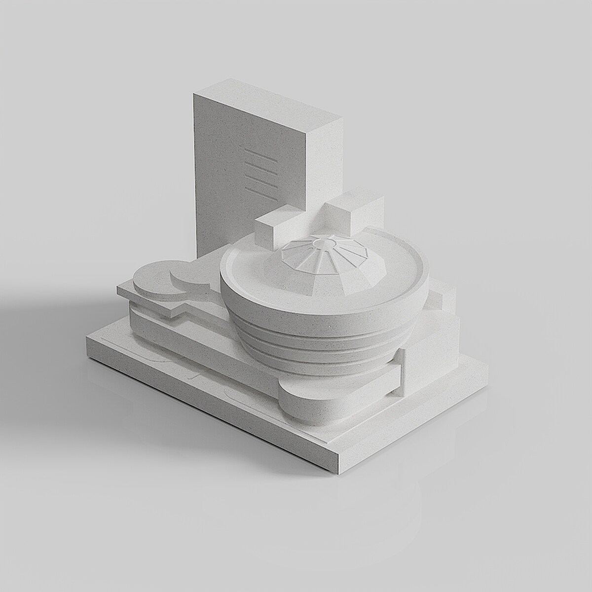 Guggenheim Museum Concrete Architectural Model by Myron Design
